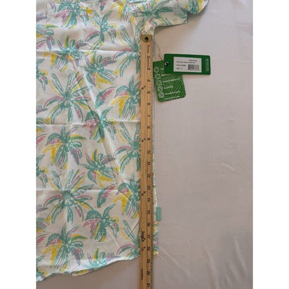 NWT Tipsy Elves Men's Shirt XL Tropical Summer Hawaiian Blue Pink White Palm NEW - Picture 11 of 16